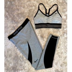 Nike Dri Fit; Sports Bra and Legging Set !!